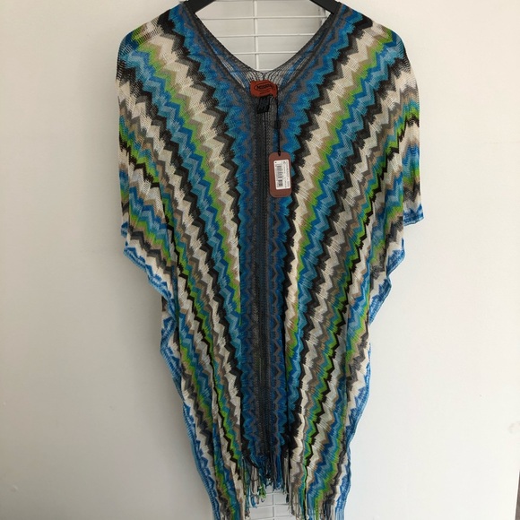 Missoni Multi Colour Knit Poncho - Picture 2 of 7
